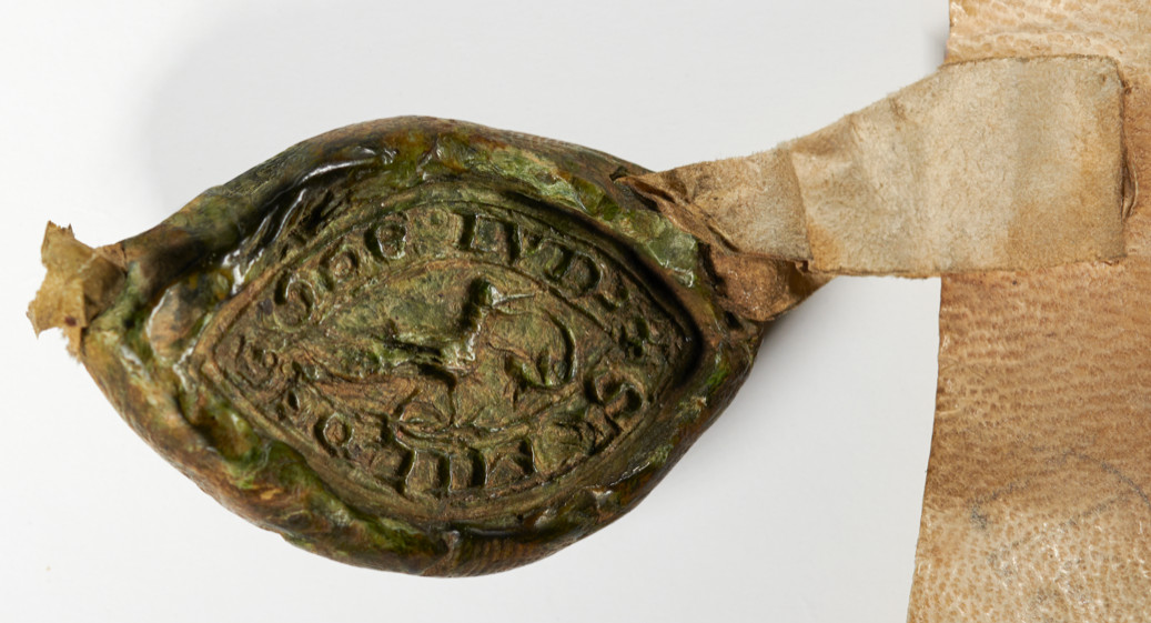 Seal of Mildegod of Oxford (1253).  
                     
                  
